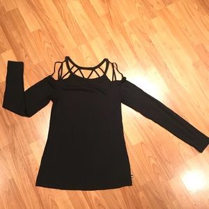 Fabletics Sunburst Black Tee